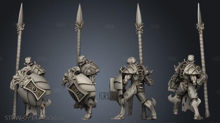 bone soldiers warrior stl model for CNC