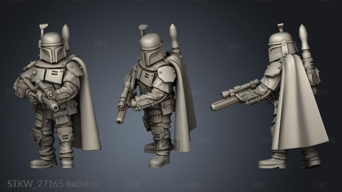 Bounty Hunter stl model for CNC