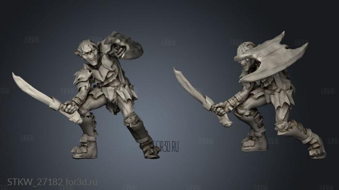 Goblins stl model for CNC