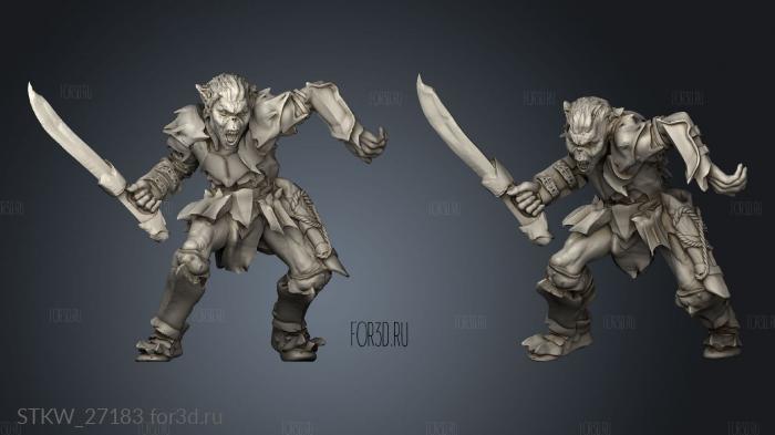 Goblins stl model for CNC