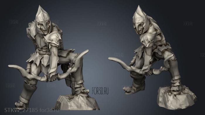 Goblins arquero stl model for CNC