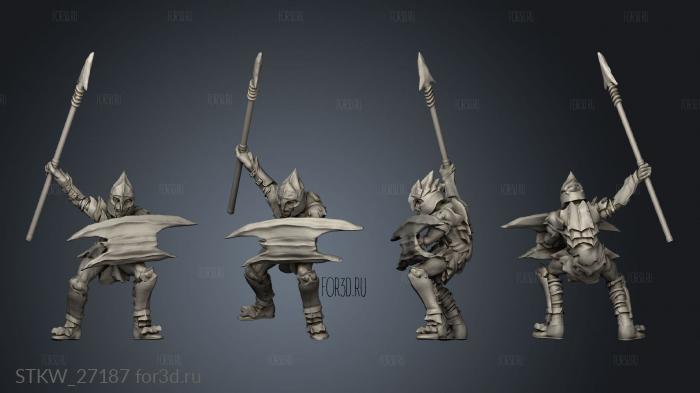 Goblins lancero 3d stl модель для ЧПУ