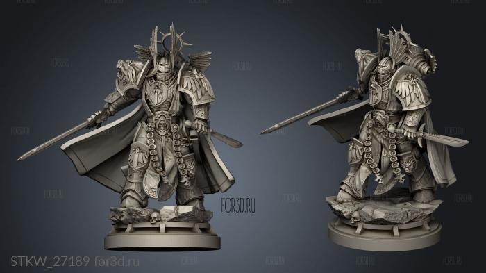 lion knight back stl model for CNC