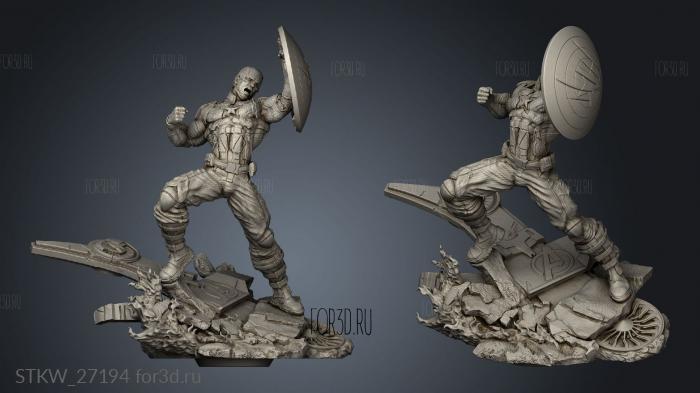 Diorama ers Ame Ref stl model for CNC