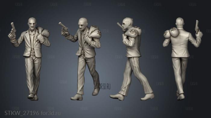 bankrobber middle stl model for CNC