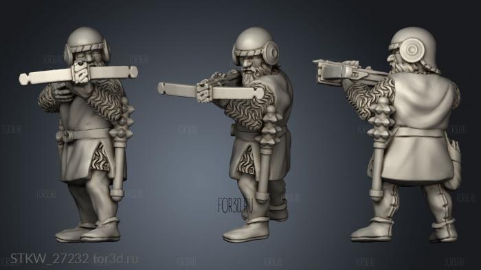 Ranged Crossbow stl model for CNC