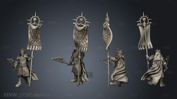 Flaming Bearer stl model for CNC