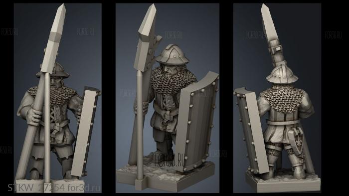 halberds 3d stl модель для ЧПУ