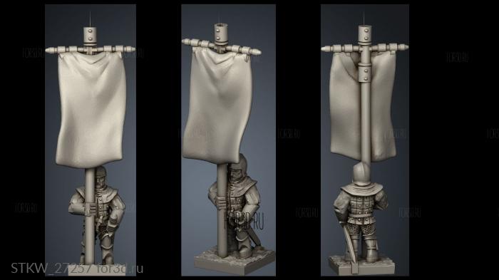 halberds Banner 3d stl модель для ЧПУ