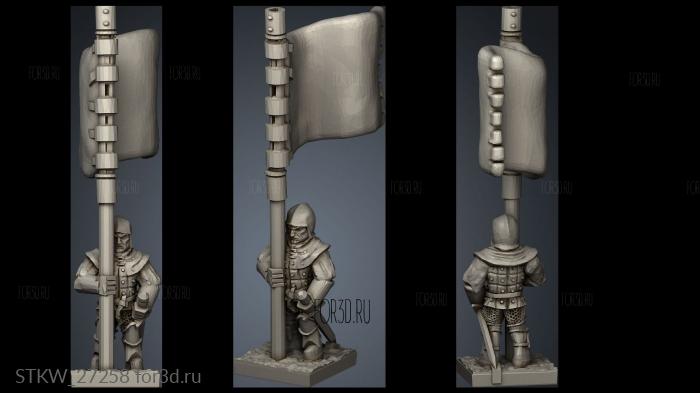 halberds Banner 3d stl модель для ЧПУ