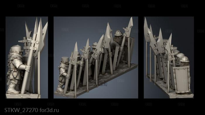 halberds Strip stl model for CNC