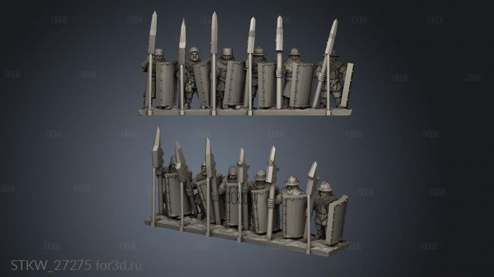 halberds Strip 3d stl модель для ЧПУ