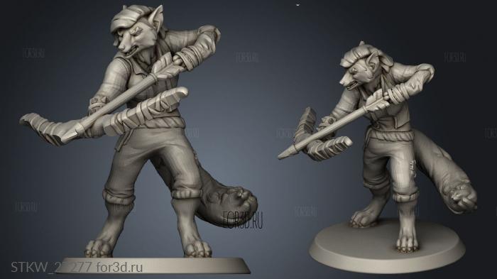 Brigands archer stl model for CNC