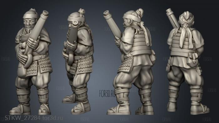 Ashigaru musket stl model for CNC