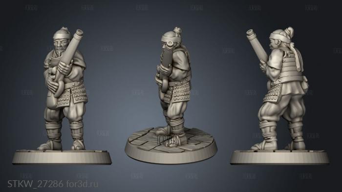 Ashigaru musket stl model for CNC