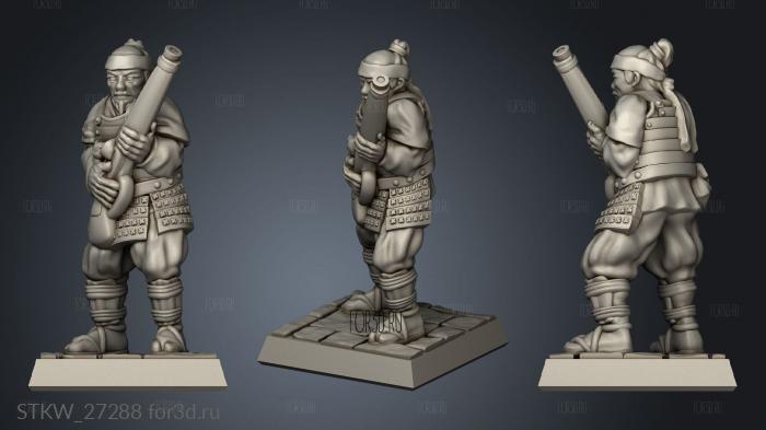 Ashigaru musket stl model for CNC