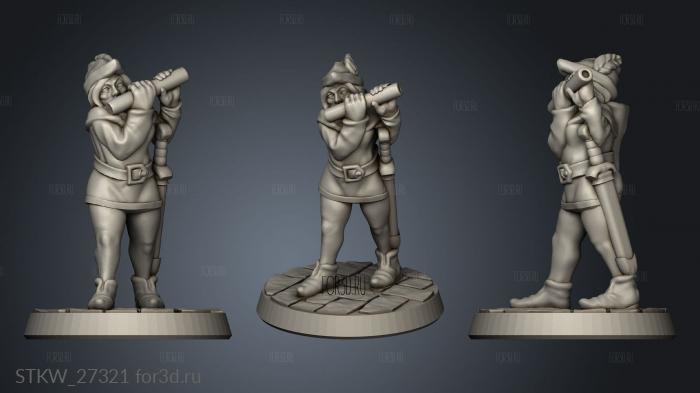 flute girl stl model for CNC