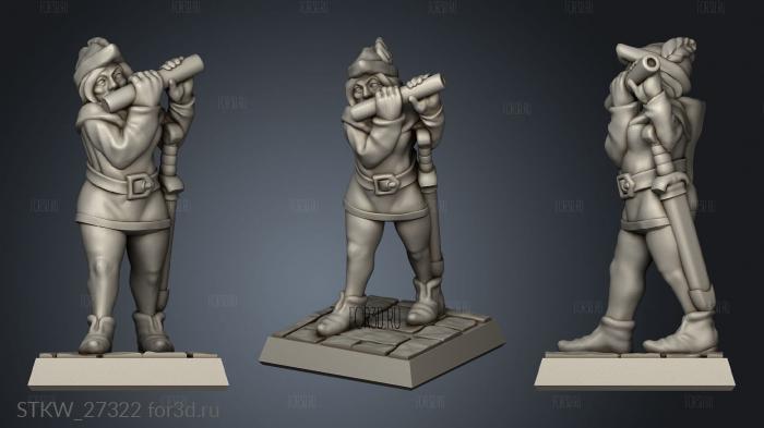 flute girl stl model for CNC