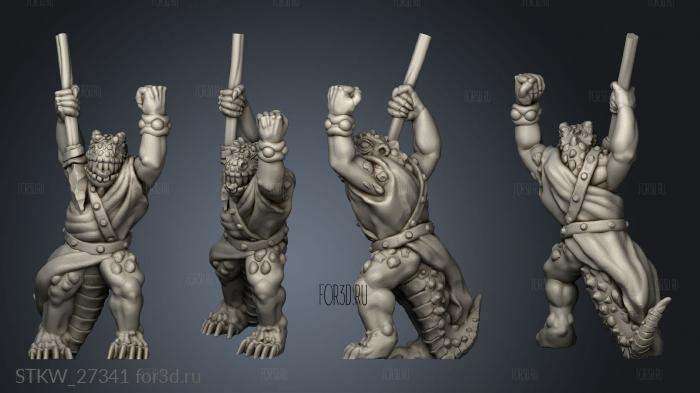 lizardman javelin stl model for CNC