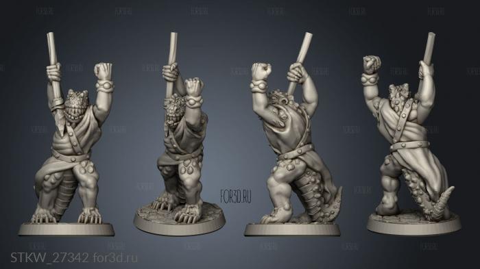 lizardman javelin stl model for CNC