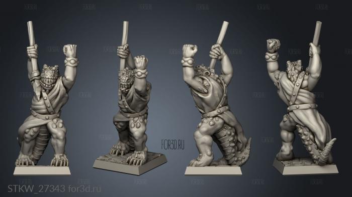 lizardman javelin stl model for CNC