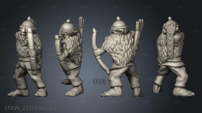 Orc archer stl model for CNC