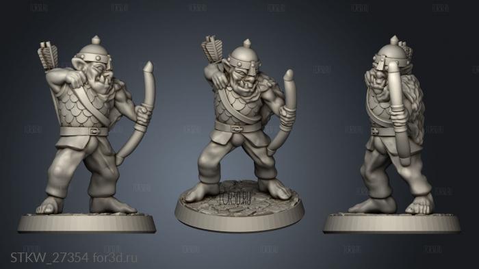 Orc archer 3d stl модель для ЧПУ