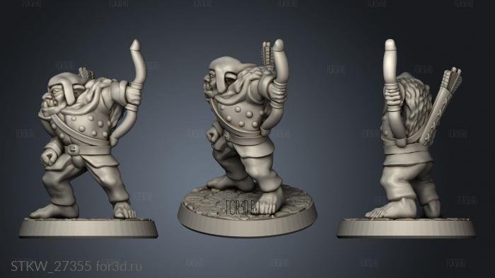 Orc archer stl model for CNC