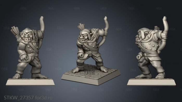 Orc archer stl model for CNC