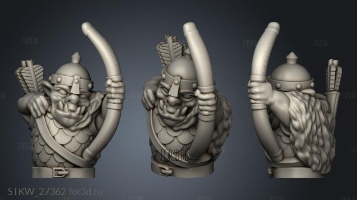 orc rider archer 3d stl модель для ЧПУ