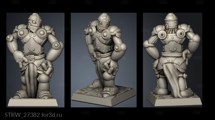 Warforged 3d stl модель для ЧПУ