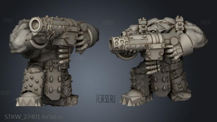 Broozer Assault Gunners stl model for CNC