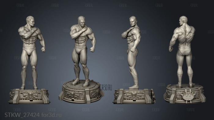 bruce wayne scars Entero Batman stl model for CNC