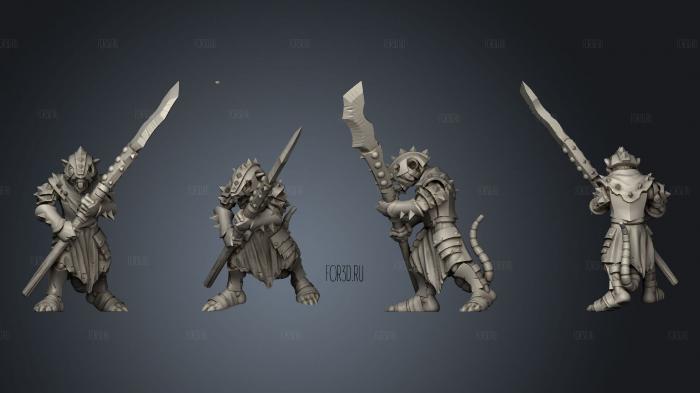 Armored Rats Boss 03 stl model for CNC