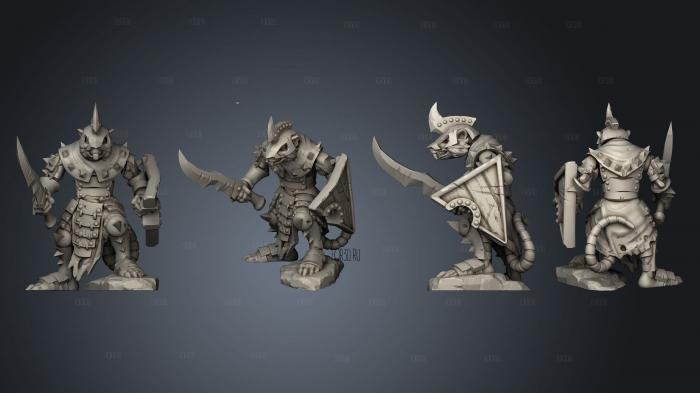 Armored Rats Boss 05 stl model for CNC