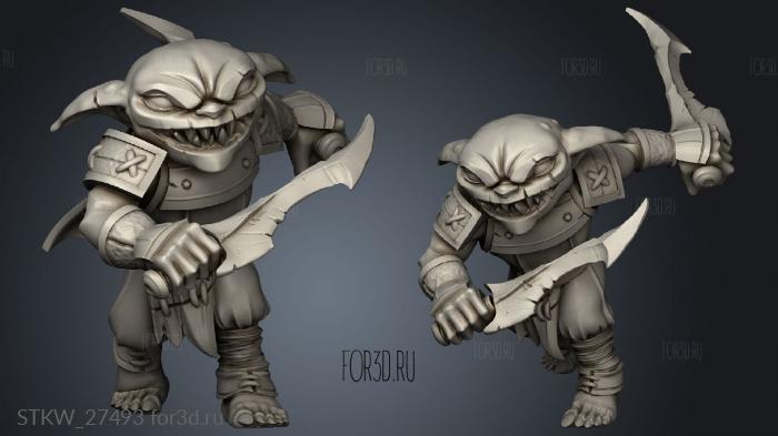 Goblins goblin ranger stl model for CNC