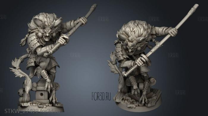 Oni Samurai japanese kodama 3d stl модель для ЧПУ