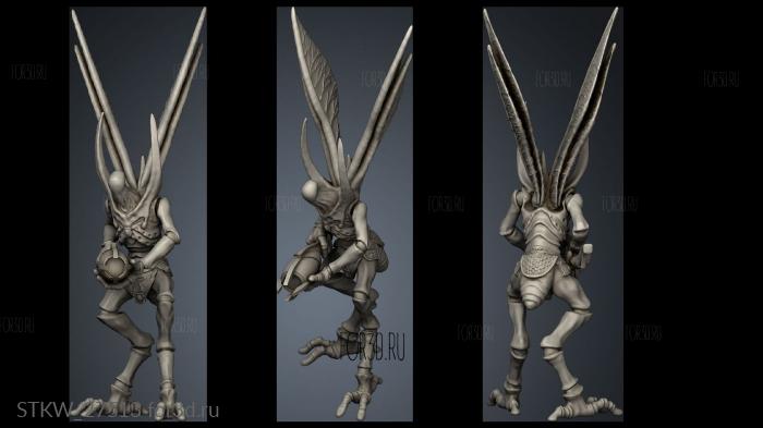 Bug Warrior Infantry Kit stl model for CNC