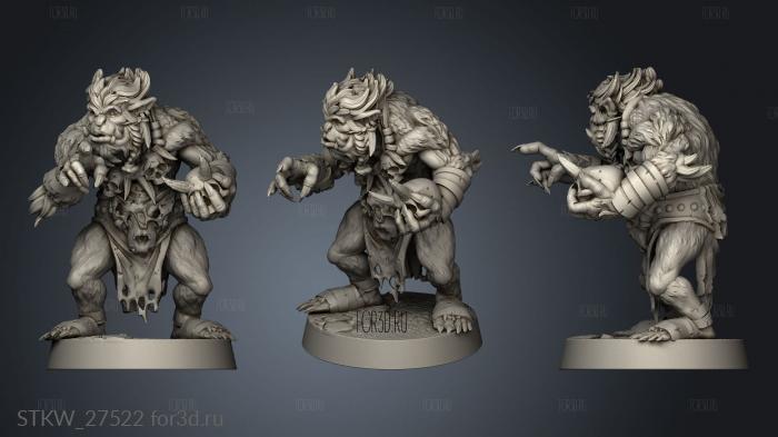 Bugbear Mage stl model for CNC