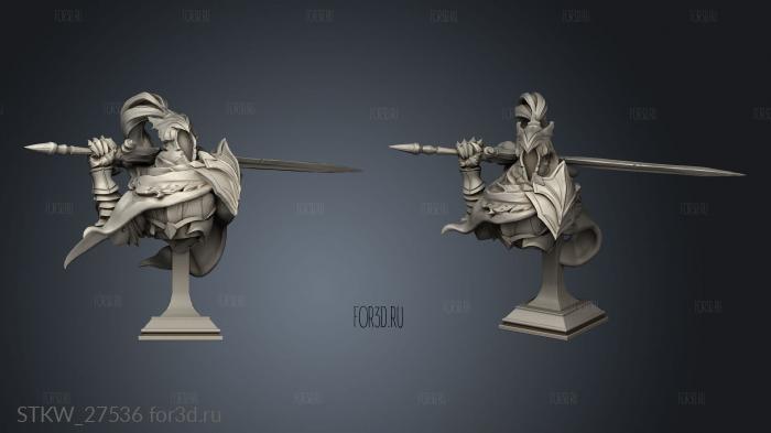 Bullet Souls Fallen Knight stl model for CNC