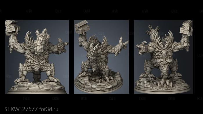 Gem Devourer Treasure stl model for CNC