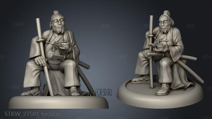 Bushido Ronin Hire Tsuna stl model for CNC