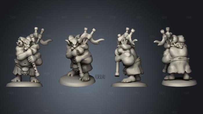 Army Clanbeast Musician stl model for CNC