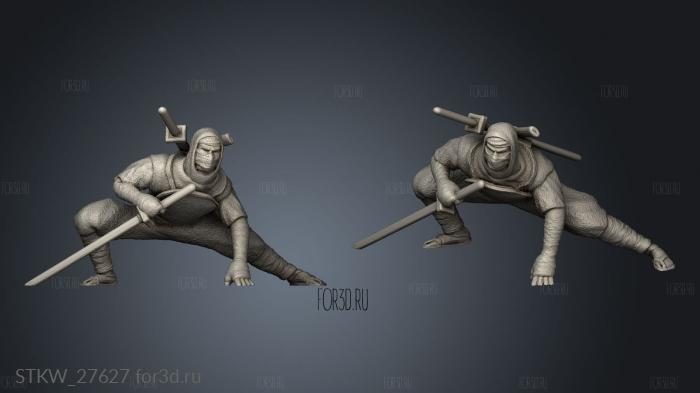 Bushido Way the Warrior Shinobi stl model for CNC