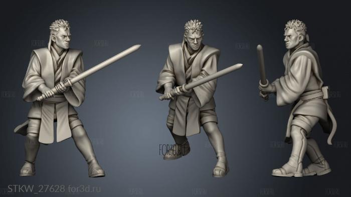 Bushido Wizard Warriors apprentice stl model for CNC