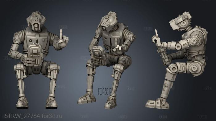 Cantina DROID stl model for CNC