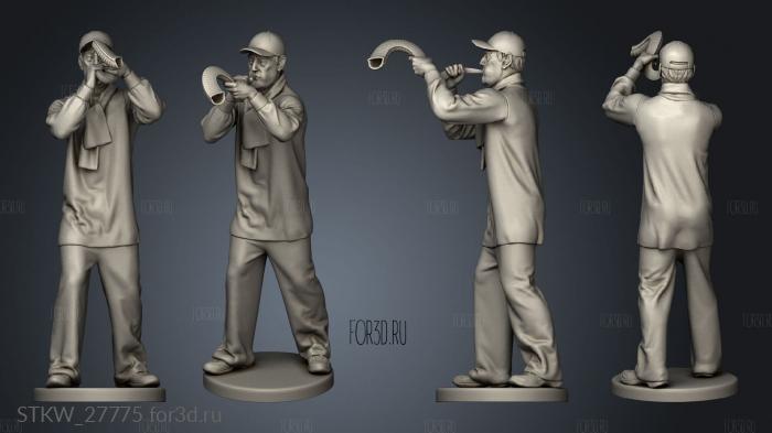 Horn Man stl model for CNC