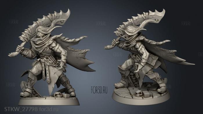 Captain Fenrir the Silver Hunter Requiem Demon Hunters stl model for CNC