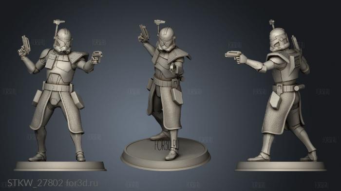 Captain Rex Figurine Guardian stl model for CNC