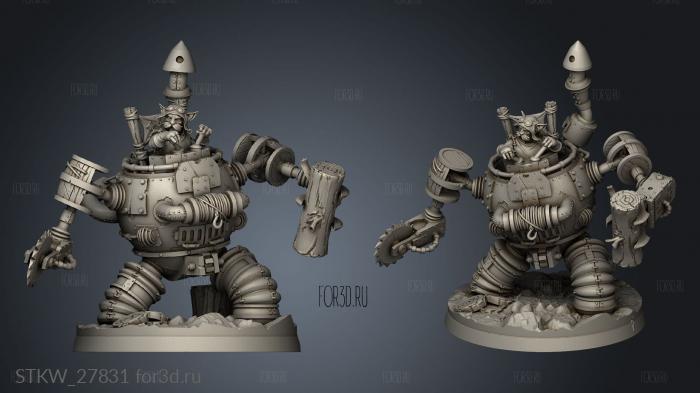 Lumberjack Mech 3d stl модель для ЧПУ